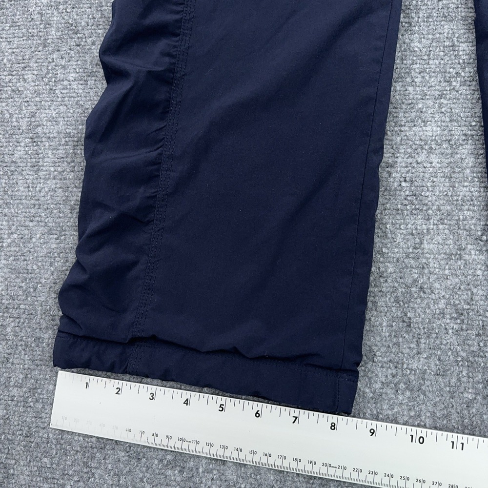 Athleta Lined La Viva Pants Womens 4 Blue Ruched Drawstring Hiking Zip Pockets - Picture 8 of 11